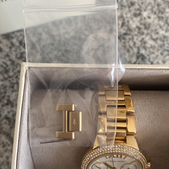 Michael Kors Mini Camille Watch - Gold. main image 4